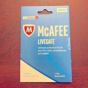 McAfee Livesafe Ultimate Protection for All of Your Devices